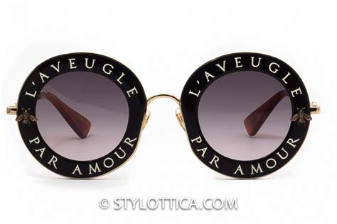 Lunettes de soleil GUCCI GG0113S 001 L'aveugle par .